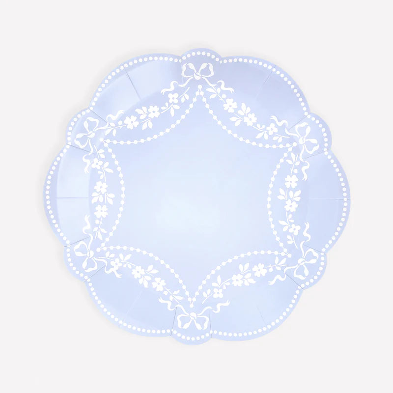 Paper Plates - Rococo Blue Side