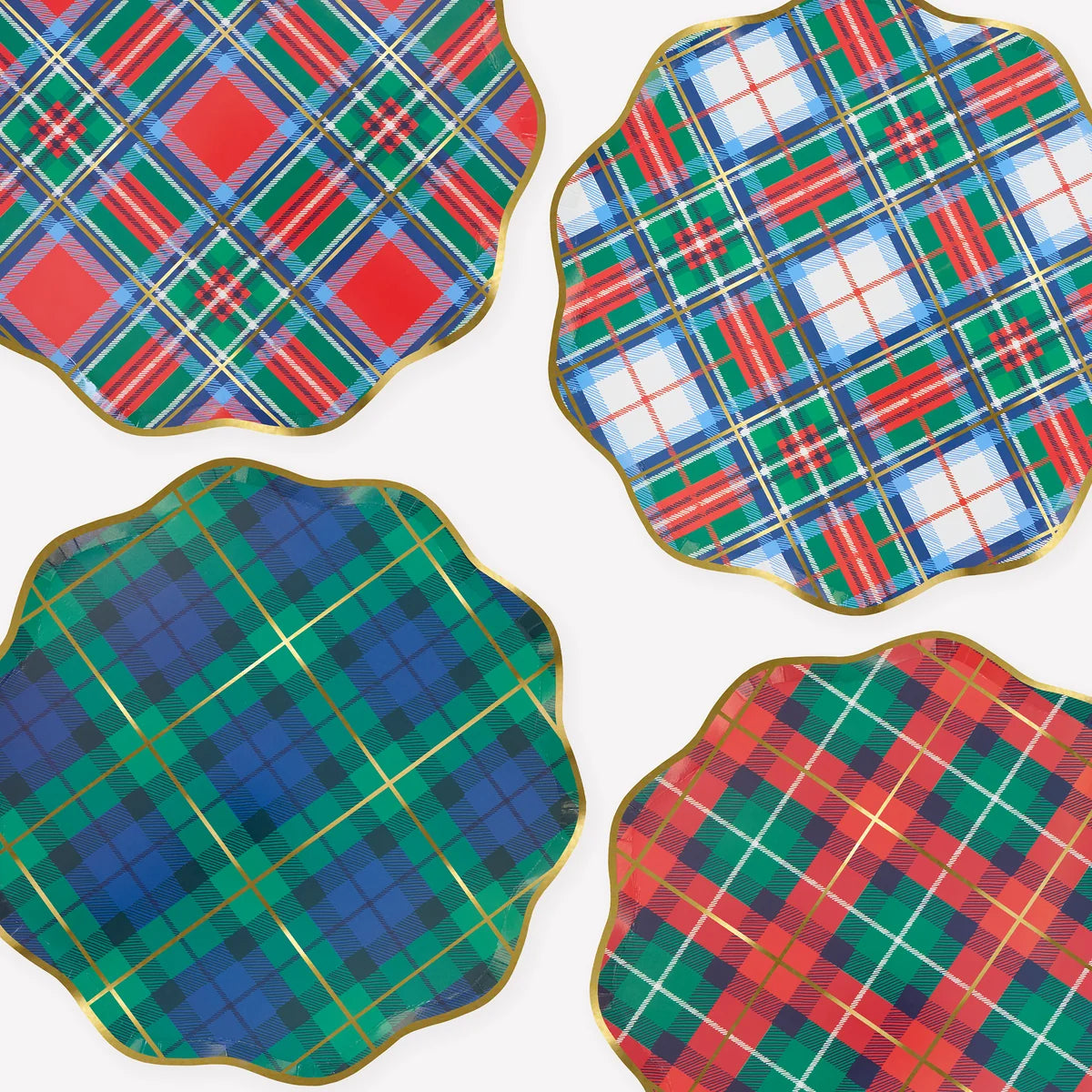 Paper Plates - Tartan Dinner