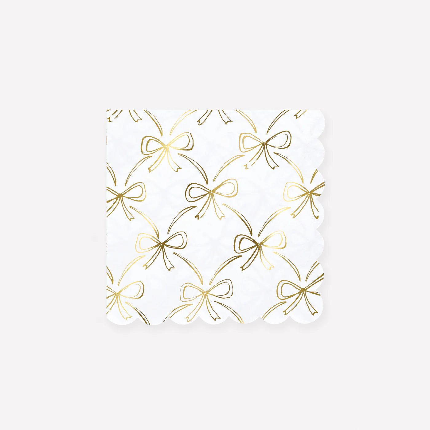Paper Napkins - Gold Bow Small