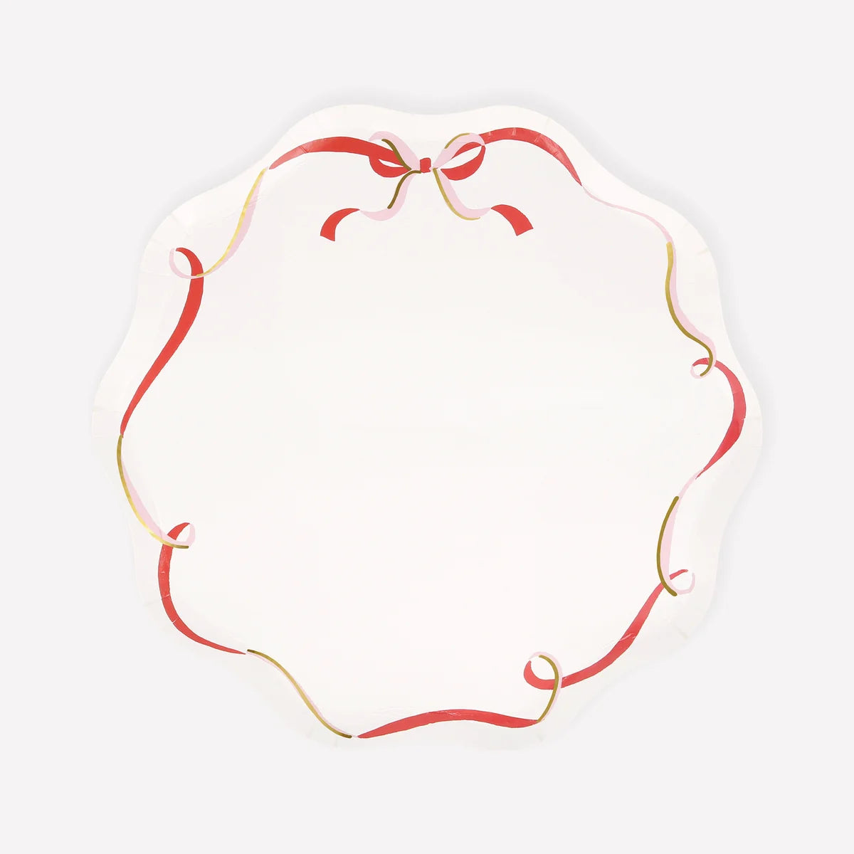 Paper Plates - Ribbon Bow Side