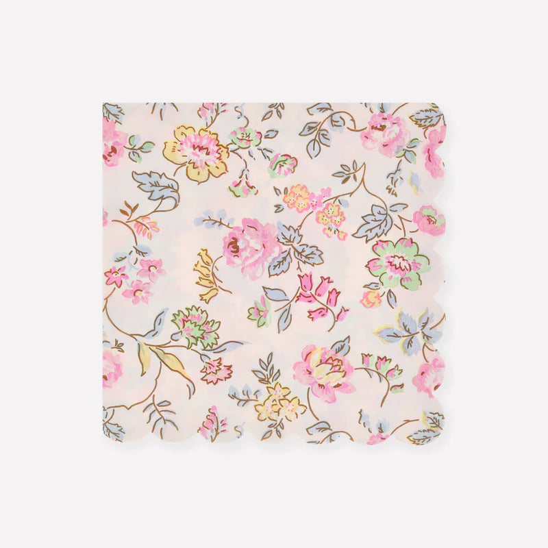 Paper Napkins - Pink Chintz Large