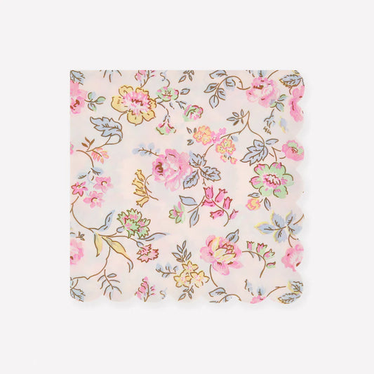 Paper Napkins - Pink Chintz Large