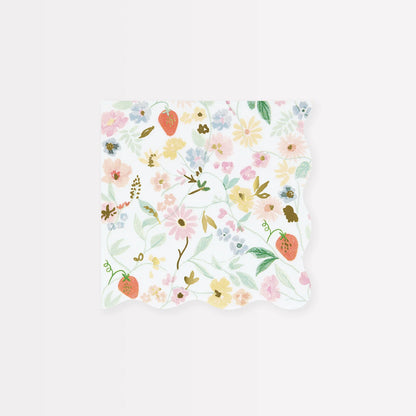 Paper Napkins - Elegant Floral Small
