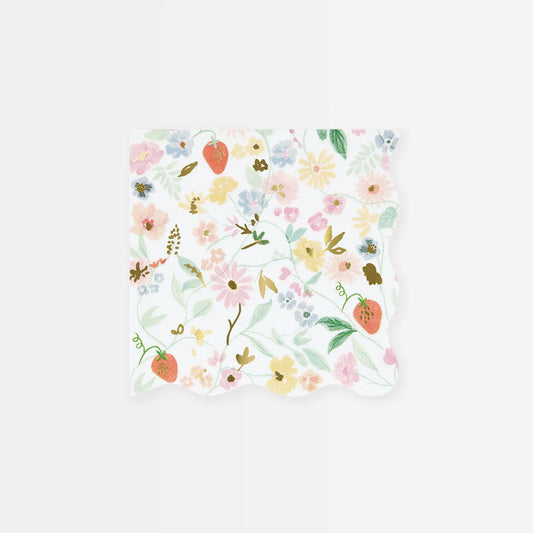 Paper Napkins - Elegant Floral Small