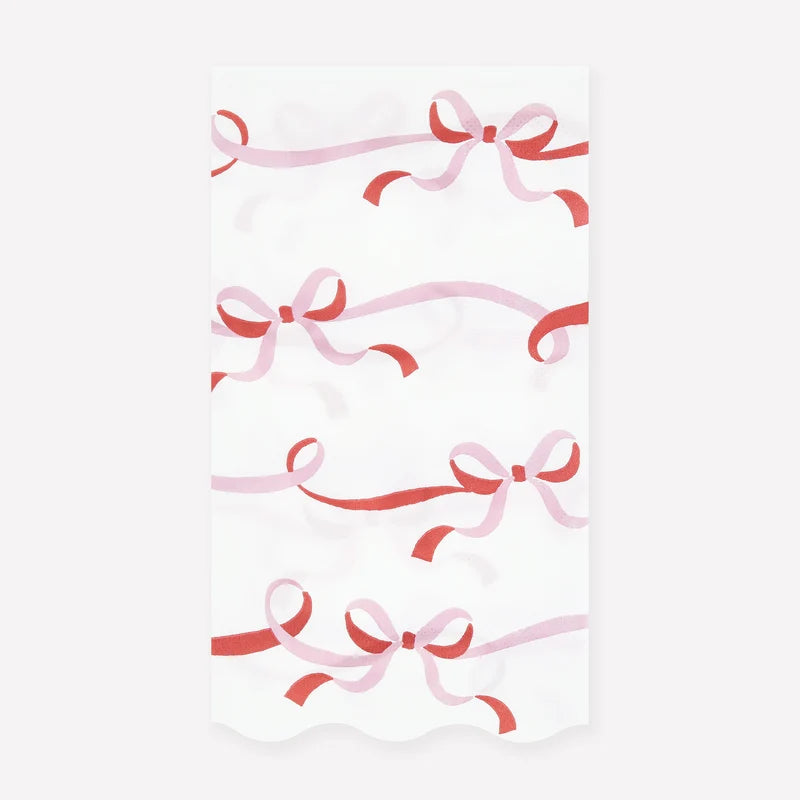 Paper Guest Napkins - Ribbon Bow
