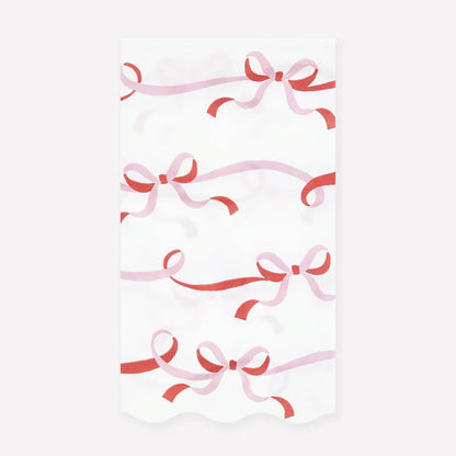 Paper Guest Napkins - Ribbon Bow