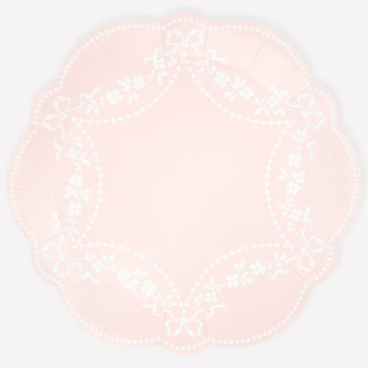 Paper Plates - Rococo Pink Dinner