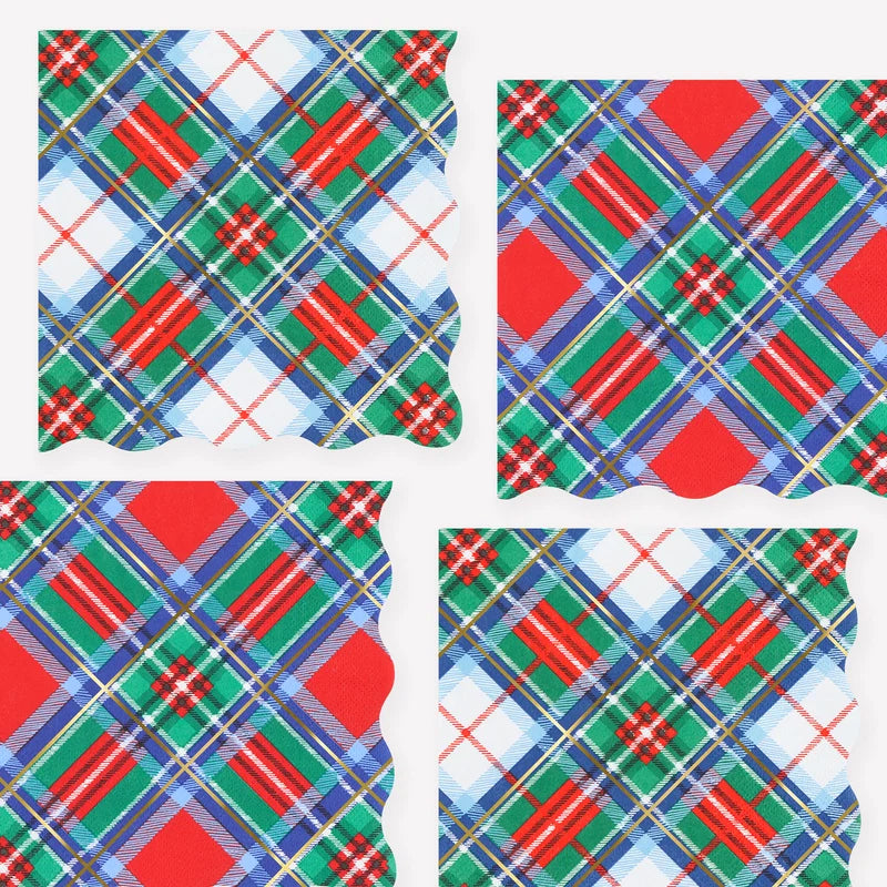Paper Napkins - Tartan Large