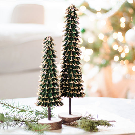 Tree - Banaba Cone 12" with Wood Base