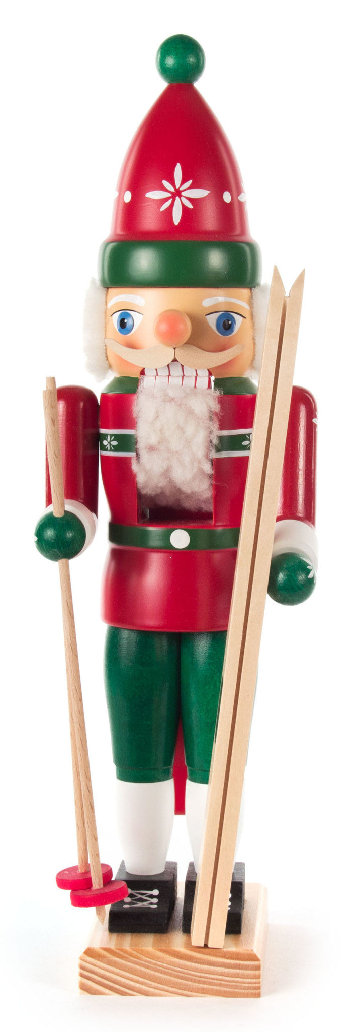 Nutcracker - Skier Red/Green