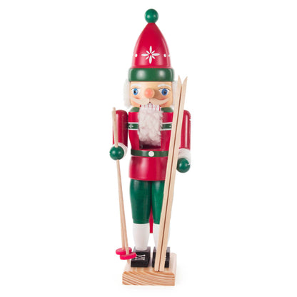 Nutcracker Small - Skier Red/Green