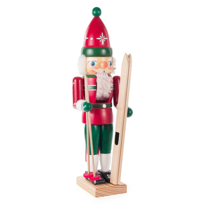 Nutcracker Small - Skier Red/Green