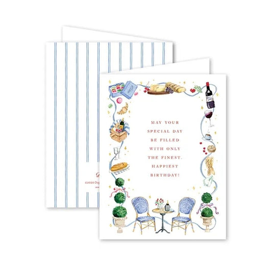Card - Birthday Parisian Picnic