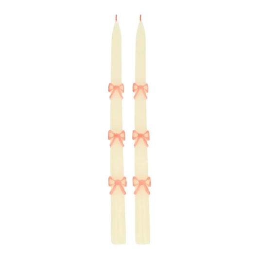 Taper Candle - Pink Bow