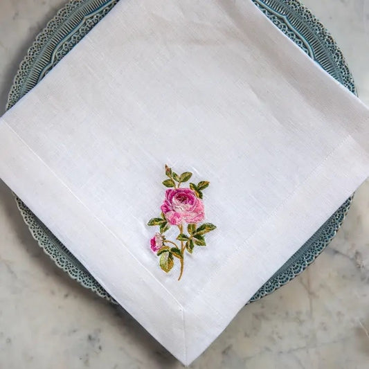Napkin Large - Pink Rose