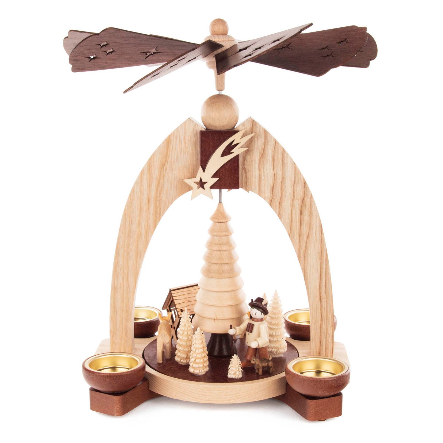 Pyramid - Man and Two Deer