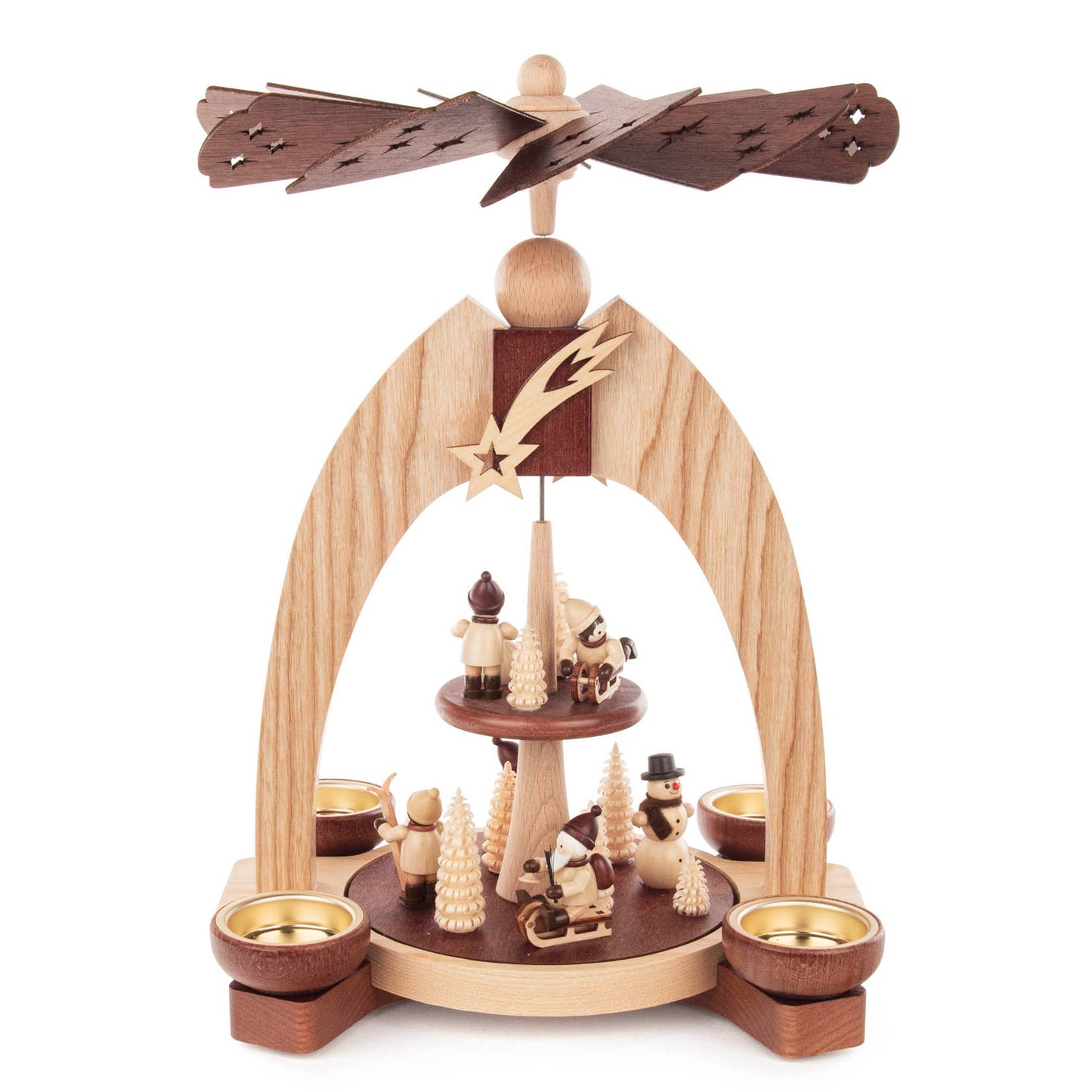 Pyramid - Winter Children/Santa Two Tier