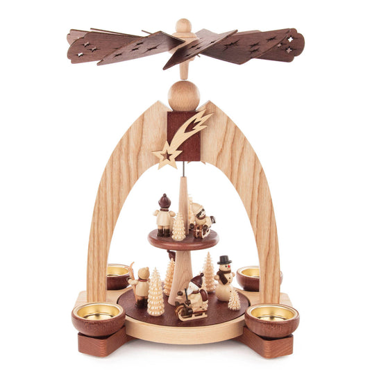 Pyramid - Winter Children/Santa Two Tier