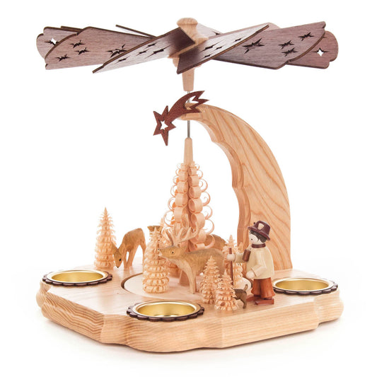 Pyramid - Man and Four Deer (half arc)