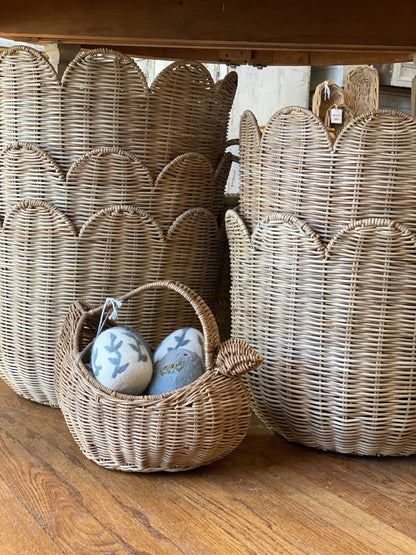 Rattan Tulip Basket Large Natural