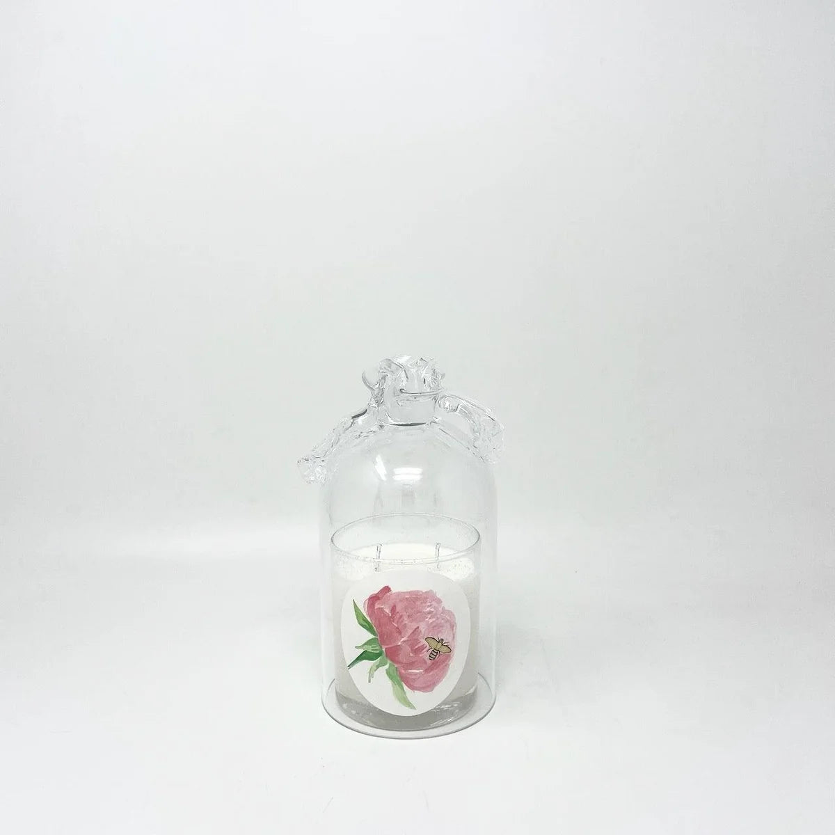 Rose Handle Glass Bell Cloche