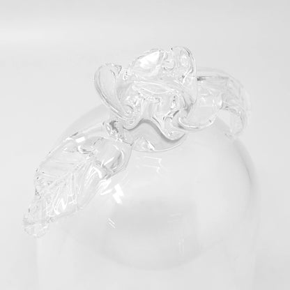 Rose Handle Glass Bell Cloche