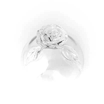Rose Handle Glass Bell Cloche