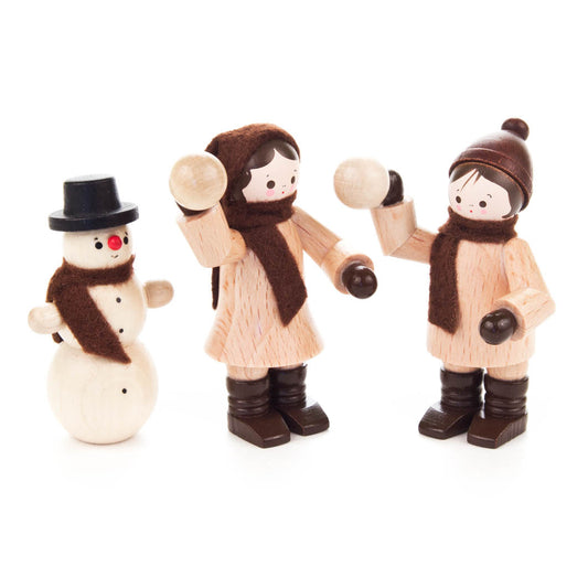 Winter Children with Snowman (3)