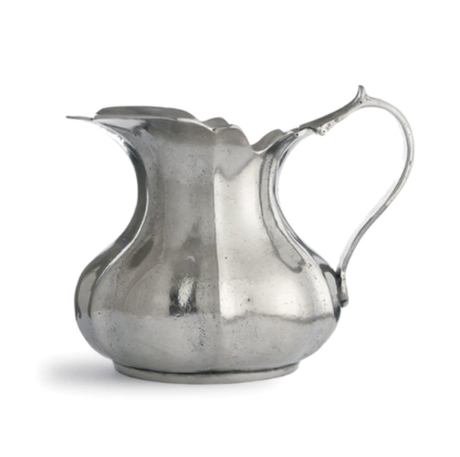Pewter Pitcher Scalloped