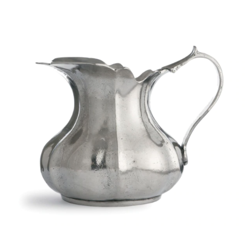 Pewter Pitcher Scalloped
