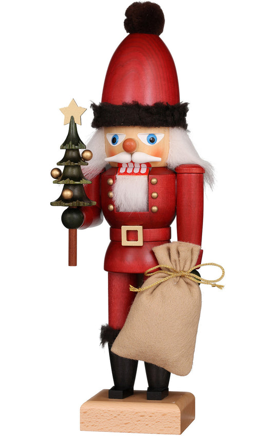 Nutcracker - Santa Red with Tree & Sack