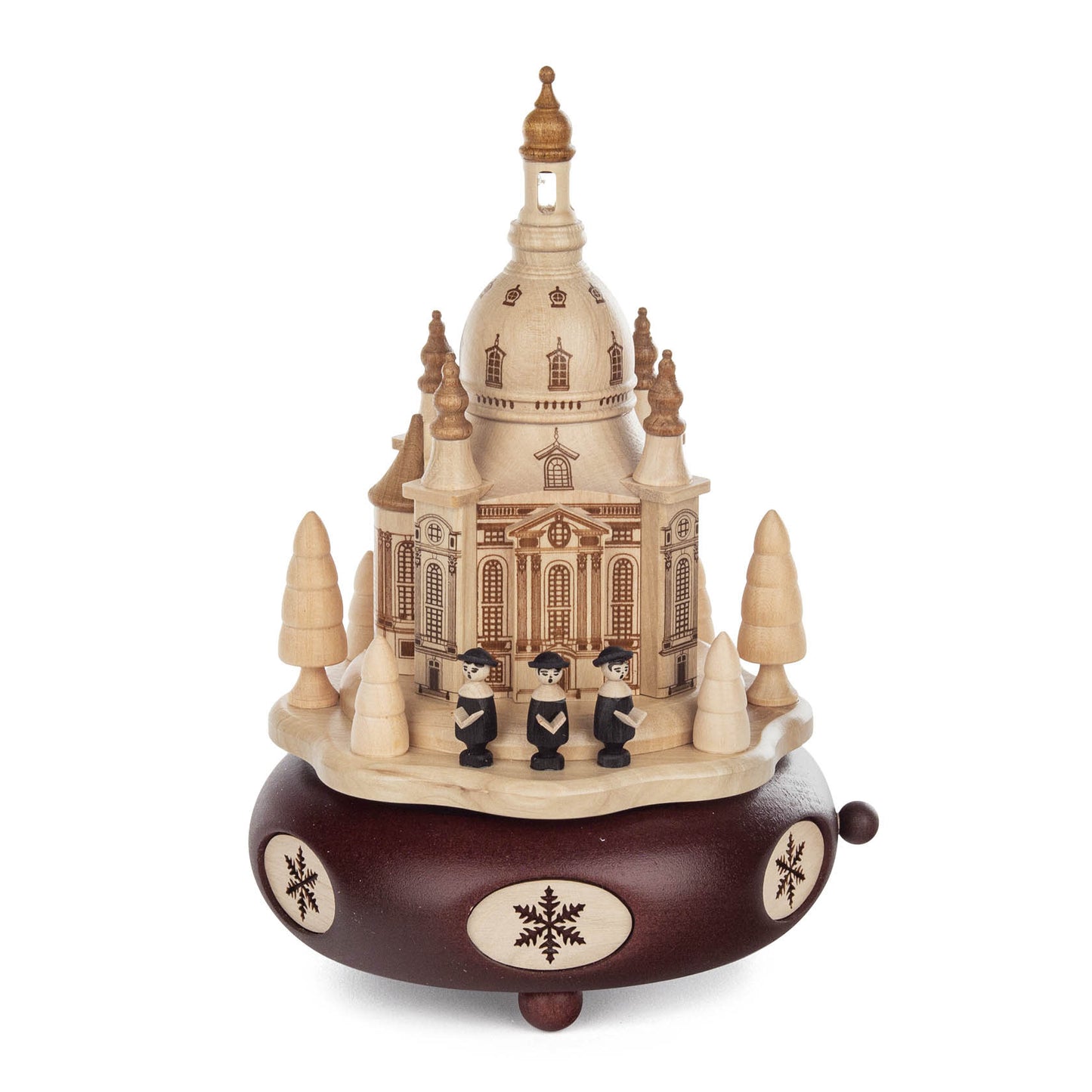 Music Box - Dresden Frauenkirche - Brown Base