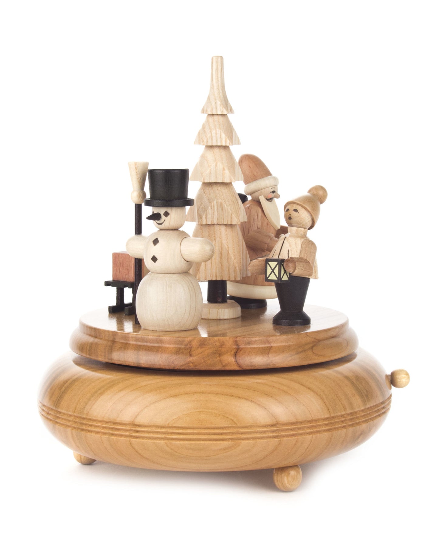 Music Box - Santa with Snowman