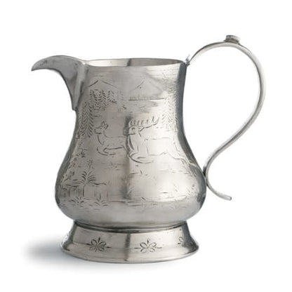 Pewter Pitcher with Deer