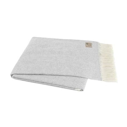 Throw - Italian Herringbone Light Grey