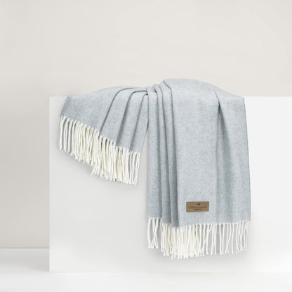 Throw - Italian Herringbone Crystal Blue