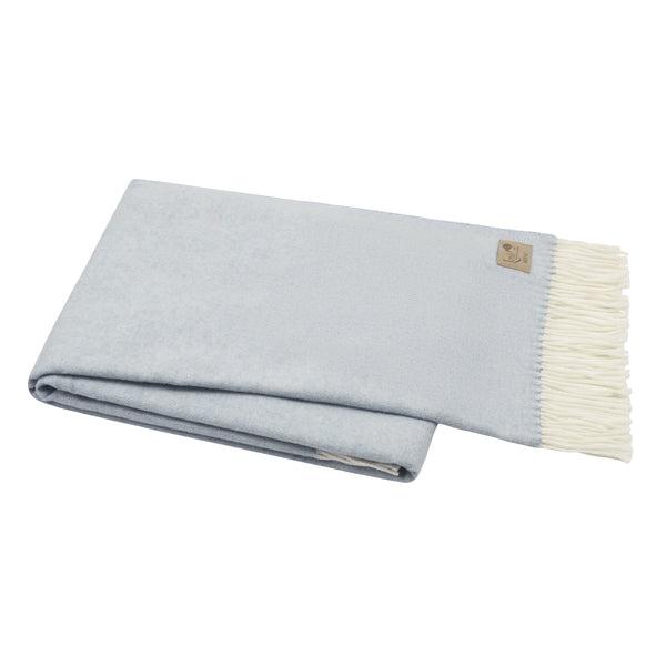 Throw - Italian Herringbone Crystal Blue