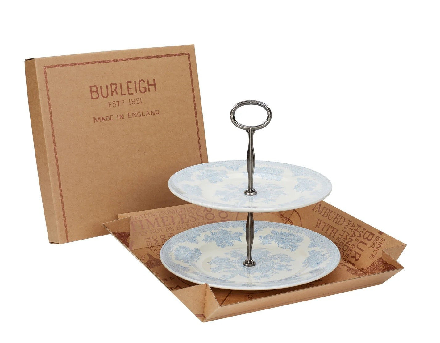 Blue Asiatic Pheasants - Cake Stand 2 Tier
