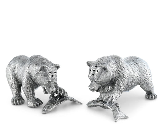 Salt & Pepper Set - Bear with Fish