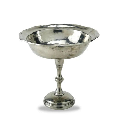 Pewter Pedestal Petite Bowl Round