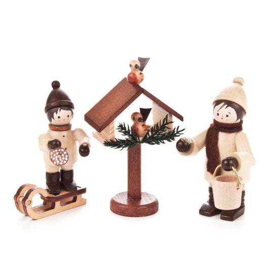 Children with Bird Feeder (3)